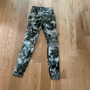 Lululemon Align Green Tie Dye Leggings 28"